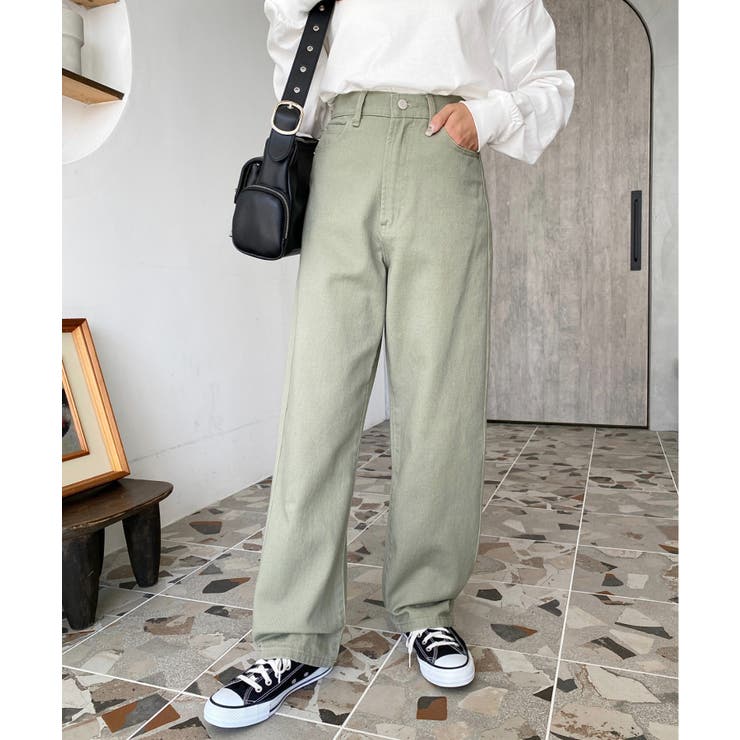 デニム＆ツイルストレートパンツ | moment+ | 詳細画像82 