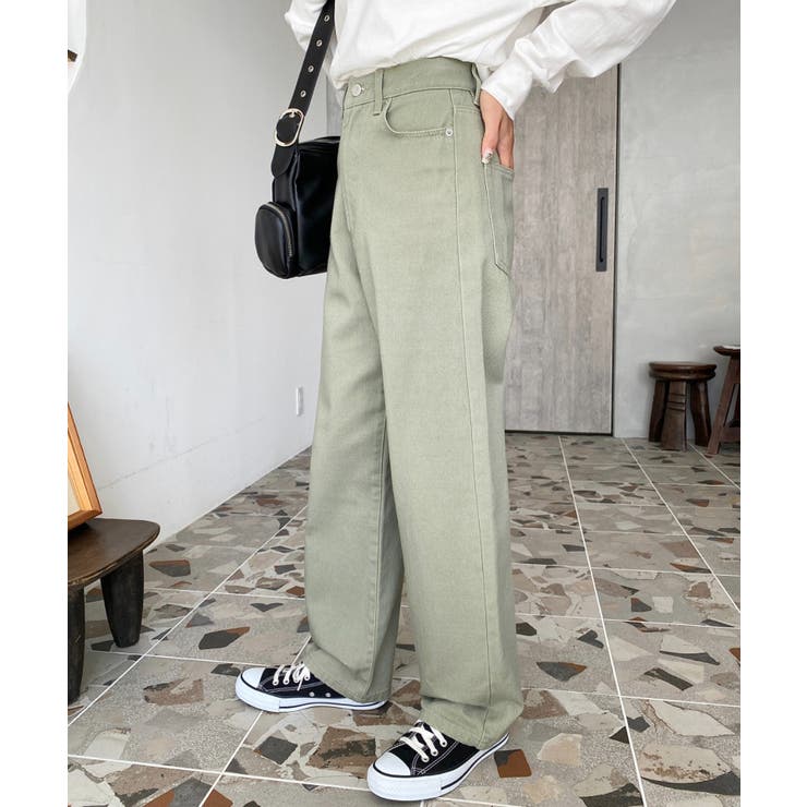 デニム＆ツイルストレートパンツ | moment+ | 詳細画像84 