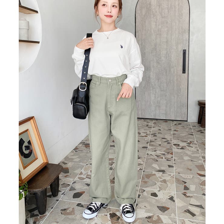 デニム＆ツイルストレートパンツ | moment+ | 詳細画像85 