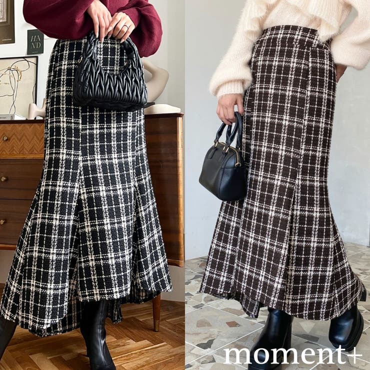 ツイードマーメイドスカート(ツイードスカート)[品番：ERMW0004230