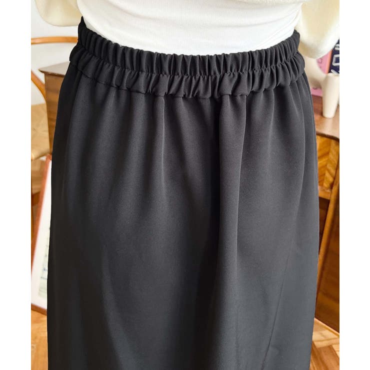 アシンメトリーヘムギャザースカート[品番：ERMW0004159]｜moment+