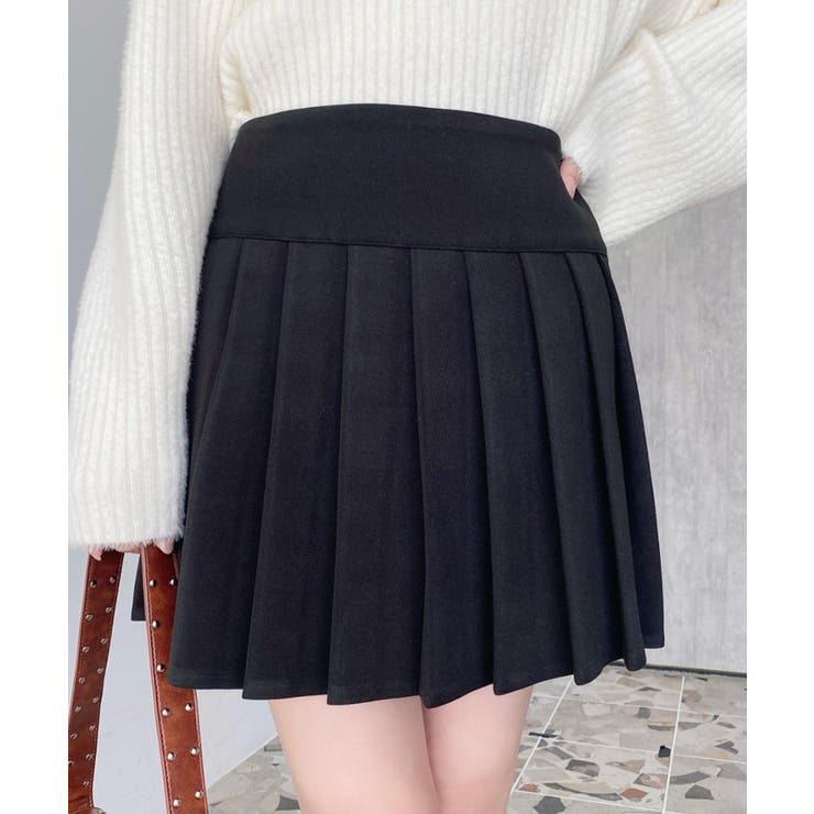 微起毛ウールライクプリーツミニスカート | moment+ | 詳細画像13 