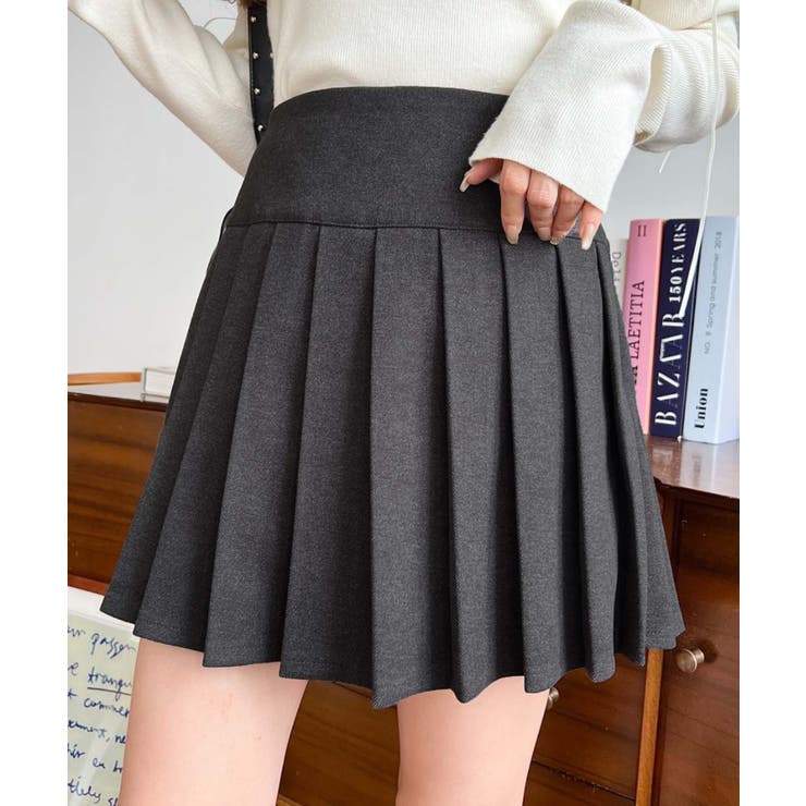 微起毛ウールライクプリーツミニスカート | moment+ | 詳細画像18 