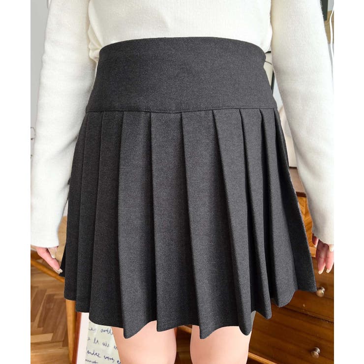 微起毛ウールライクプリーツミニスカート | moment+ | 詳細画像23 