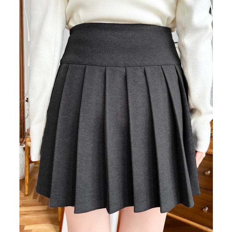 微起毛ウールライクプリーツミニスカート | moment+ | 詳細画像26 