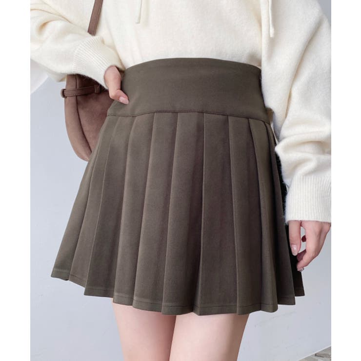 微起毛ウールライクプリーツミニスカート | moment+ | 詳細画像8 