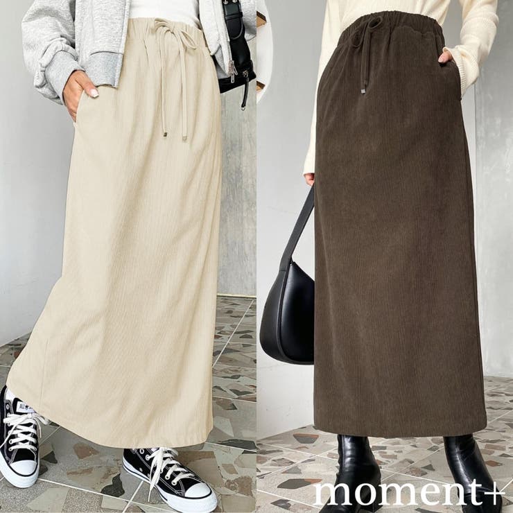 コーデュロイドロストタイトスカート | moment+ | 詳細画像1 