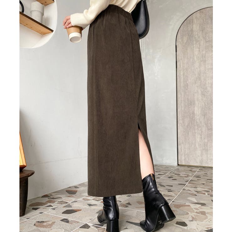 コーデュロイドロストタイトスカート | moment+ | 詳細画像13 