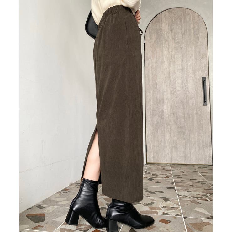 コーデュロイドロストタイトスカート | moment+ | 詳細画像15 