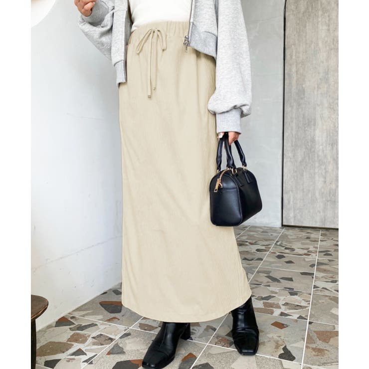 コーデュロイドロストタイトスカート | moment+ | 詳細画像2 