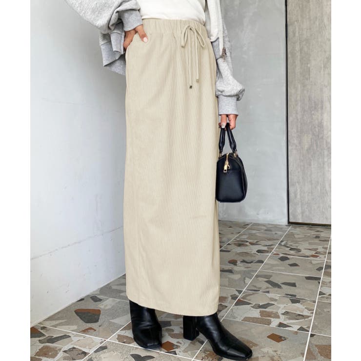 コーデュロイドロストタイトスカート | moment+ | 詳細画像4 