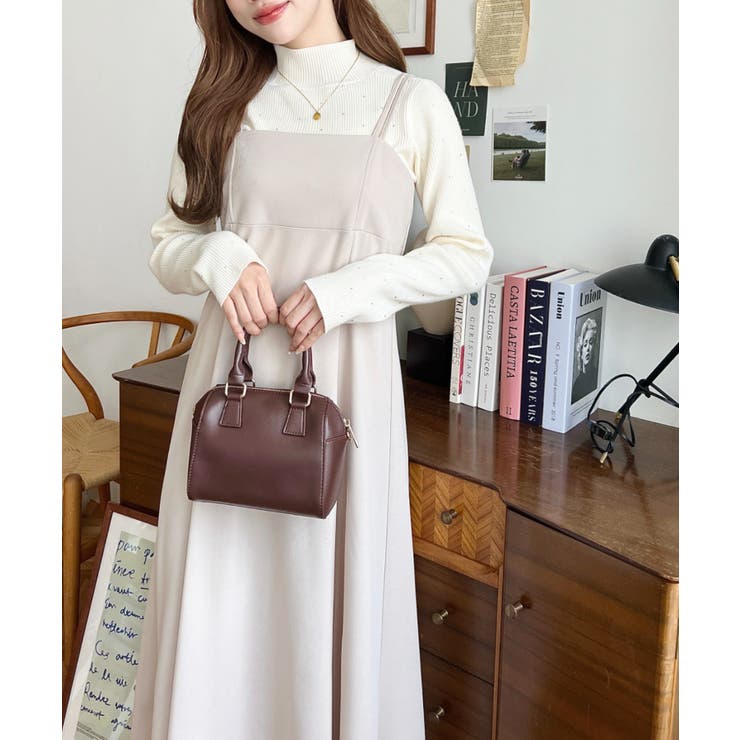 カットジョーゼットダブルストラップキャミワンピース | moment+ | 詳細画像2 