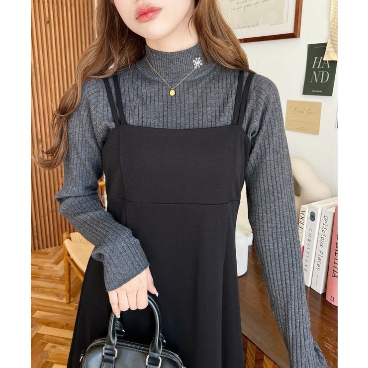 カットジョーゼットダブルストラップキャミワンピース | moment+ | 詳細画像30 