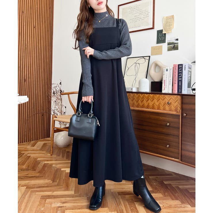 カットジョーゼットダブルストラップキャミワンピース | moment+ | 詳細画像33 