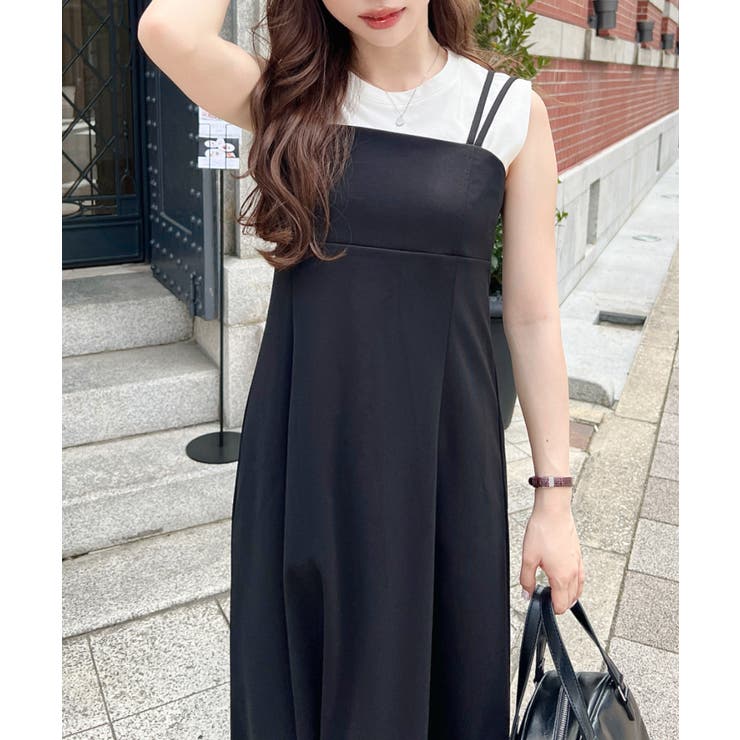 カットジョーゼットダブルストラップキャミワンピース | moment+ | 詳細画像46 