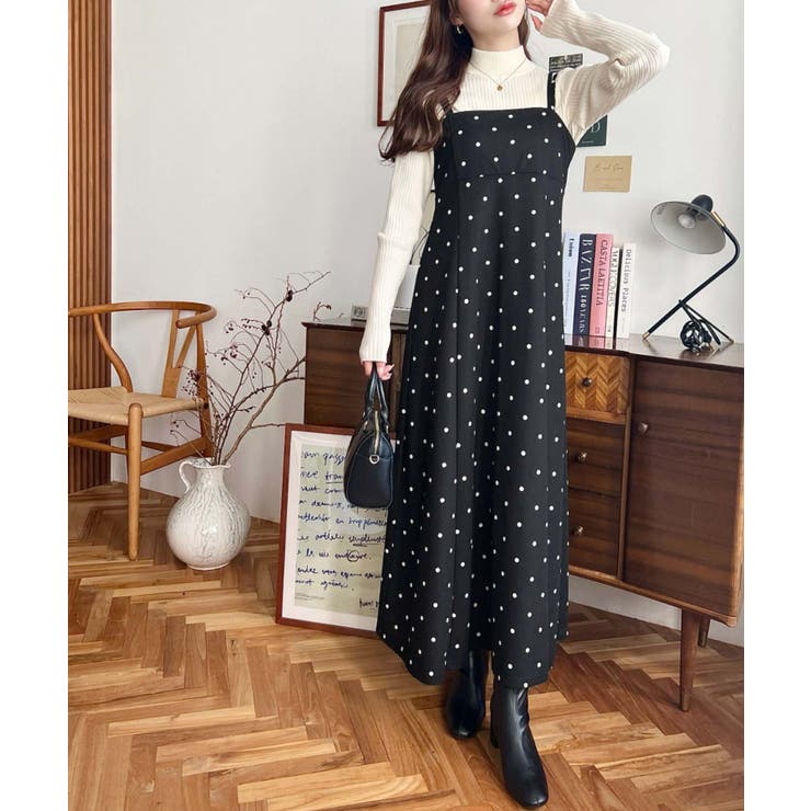 カットジョーゼットダブルストラップキャミワンピース | moment+ | 詳細画像50 