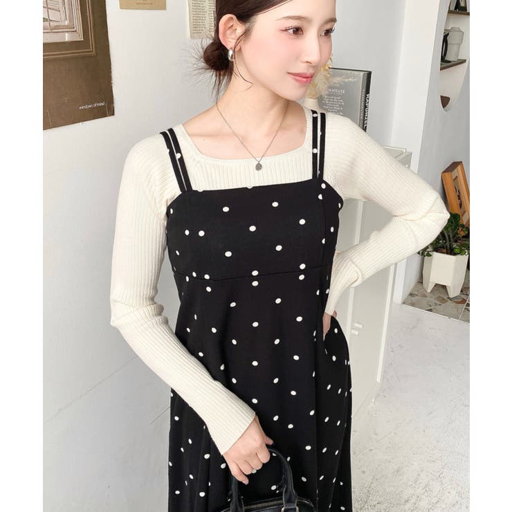 カットジョーゼットダブルストラップキャミワンピース | moment+ | 詳細画像57 