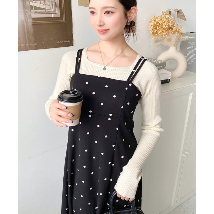 カットジョーゼットダブルストラップキャミワンピース | moment+ | 詳細画像58 