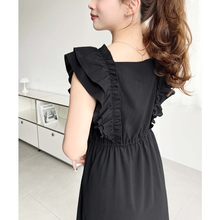 フロントシャーリングフリルワンピース | moment+ | 詳細画像11 