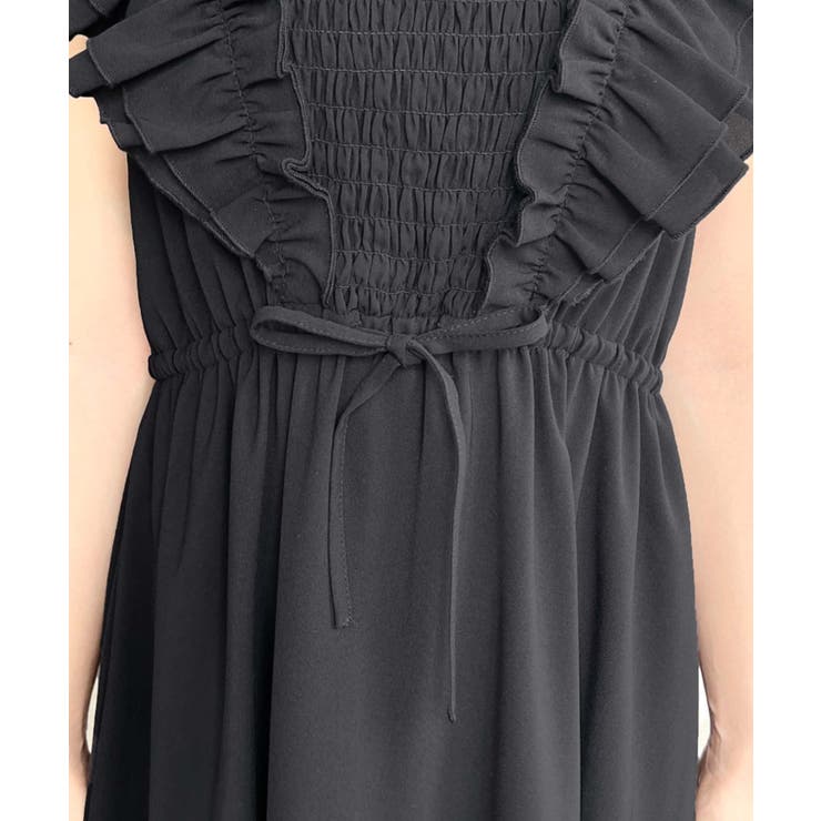 フロントシャーリングフリルワンピース | moment+ | 詳細画像14 