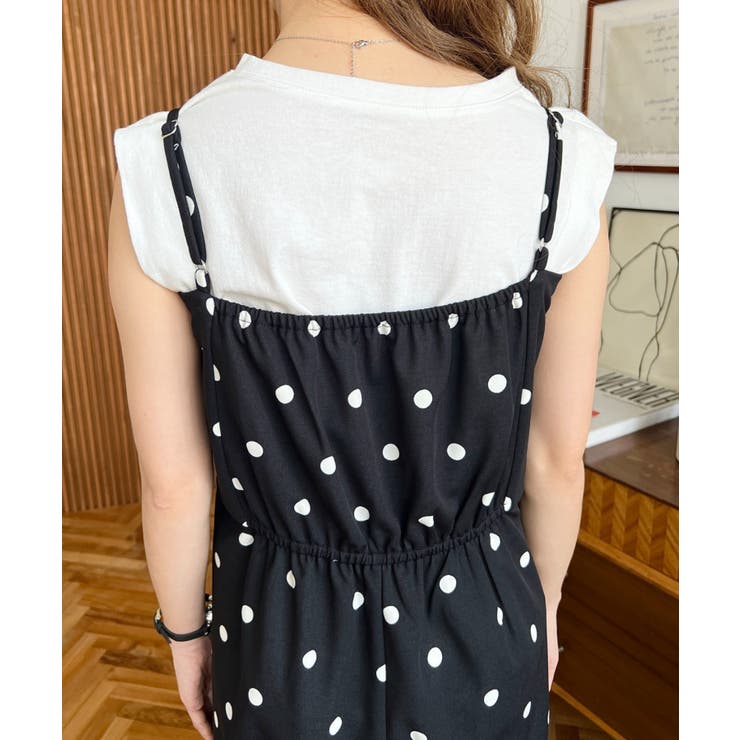 ギンガム＆ドットフリルオールインワン | moment+ | 詳細画像22 