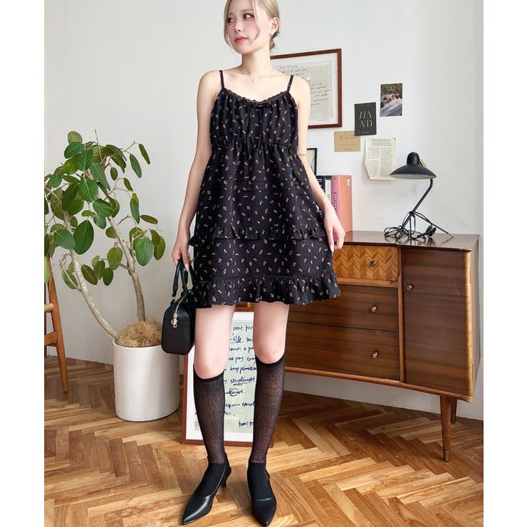 コットンレースフリルティアードキャミワンピース | moment+ | 詳細画像27 