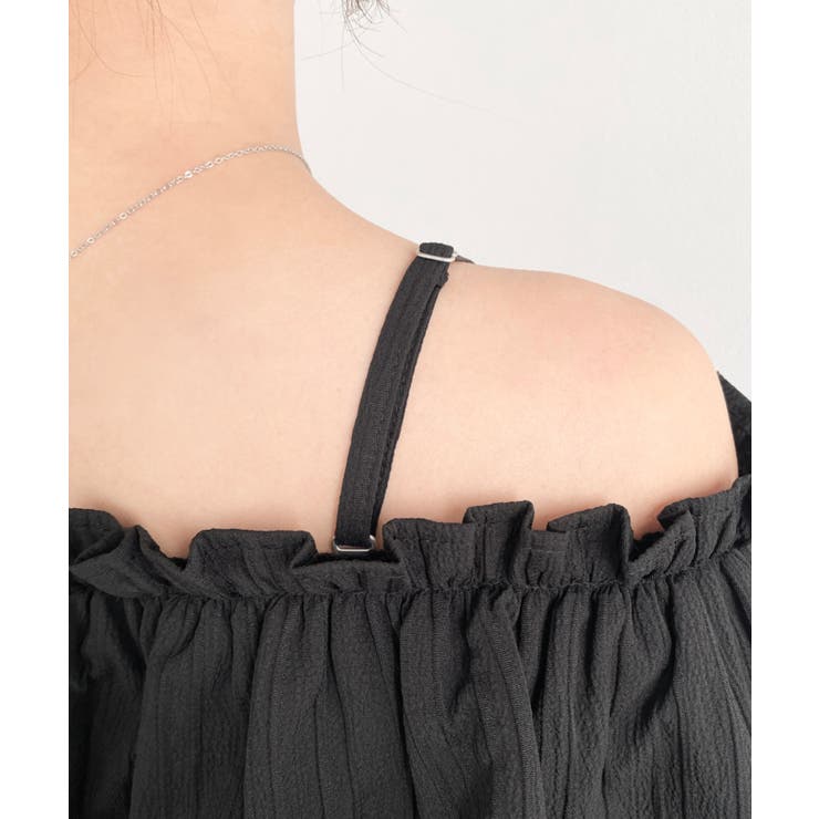 〈マルチWAY〉ショルダースリットクロスフリルセパレートワンピース | moment+ | 詳細画像23 