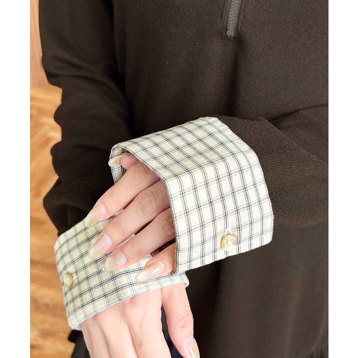 シャツドッキングフリルミニワンピース | moment+ | 詳細画像20 