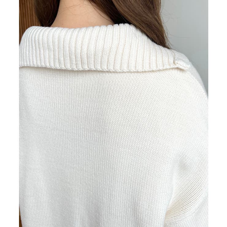 ハーフジップニットワンピース6G | moment+ | 詳細画像21 