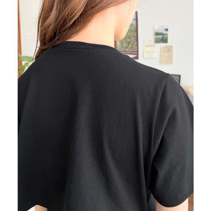 綿100％無地＆ボーダー オープンバック半袖ワンピース | moment+ | 詳細画像59 