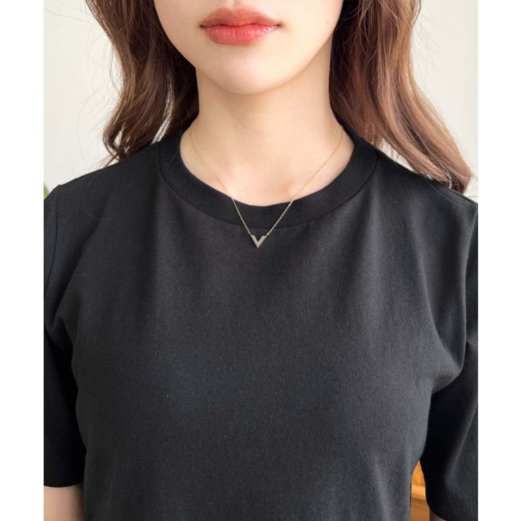 綿100％無地＆ボーダー オープンバック半袖ワンピース | moment+ | 詳細画像62 