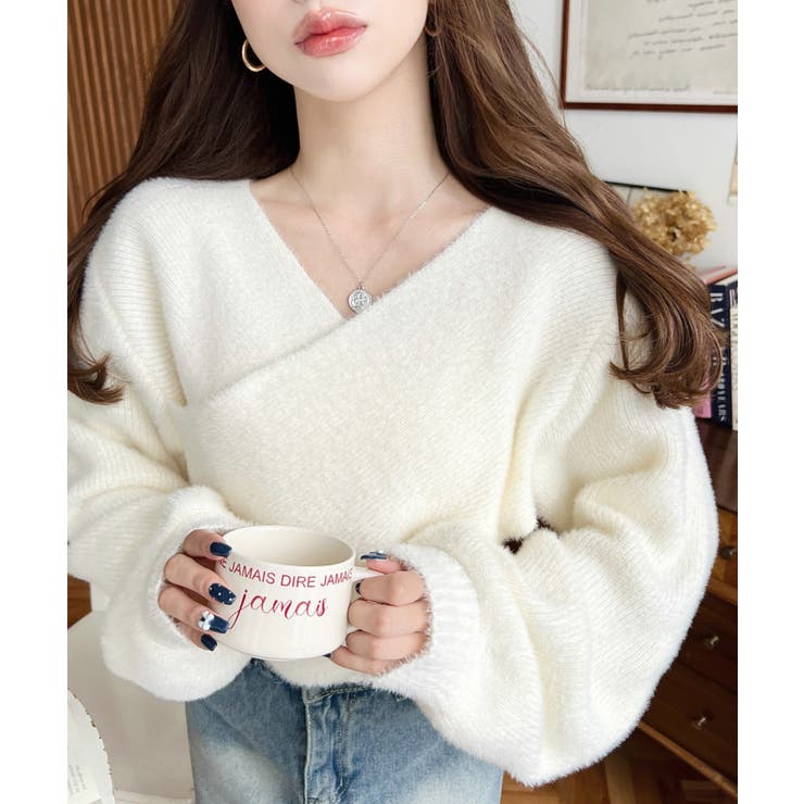 シャギーニットプルオーバーカシュクール | moment+ | 詳細画像2 