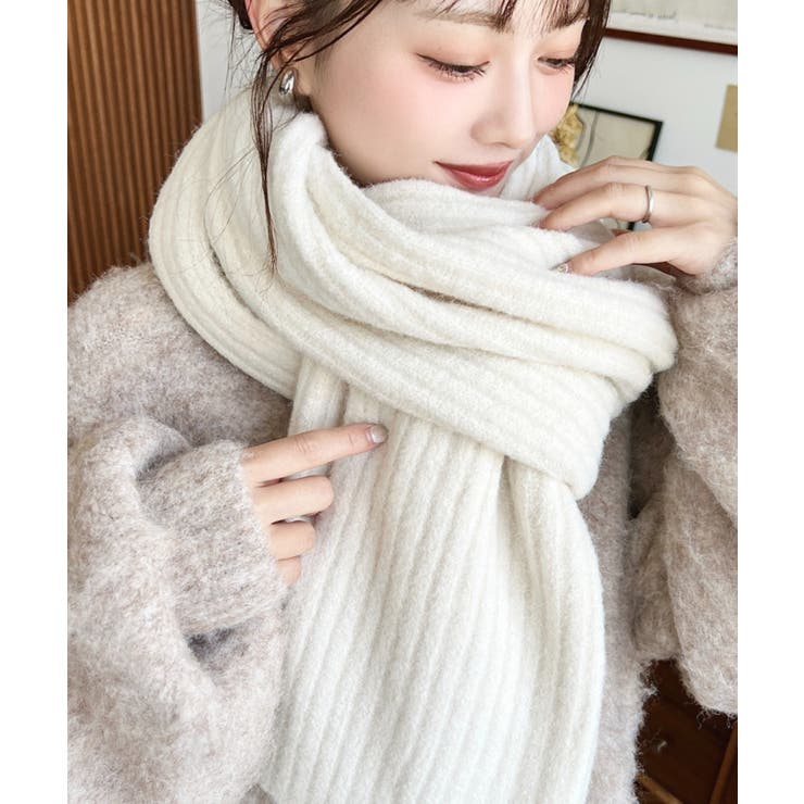 クルーネックサイドスリットブークレシャギーニットプルオーバー | moment+ | 詳細画像23 