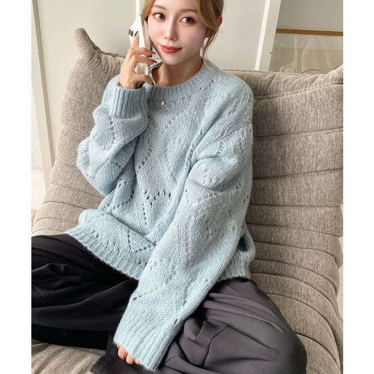 HYSTERIC GLAMOUR ヒステリックグラマー ウール モヘア スカル柄