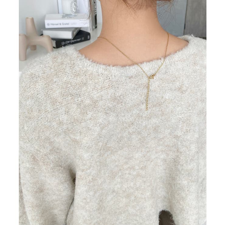 前後2WAYブークレニットリボンカーディガン | moment+ | 詳細画像27 