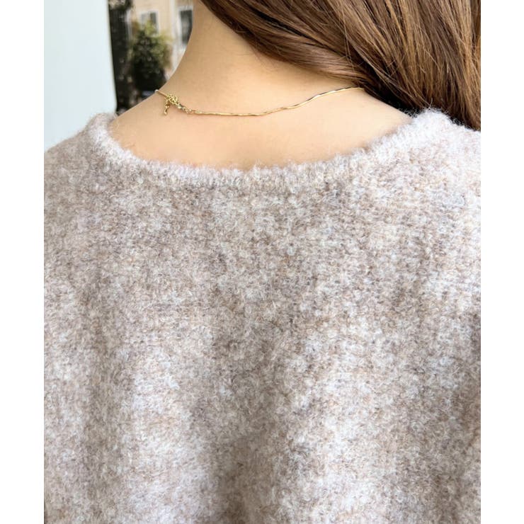 前後2WAYブークレニットリボンカーディガン | moment+ | 詳細画像55 