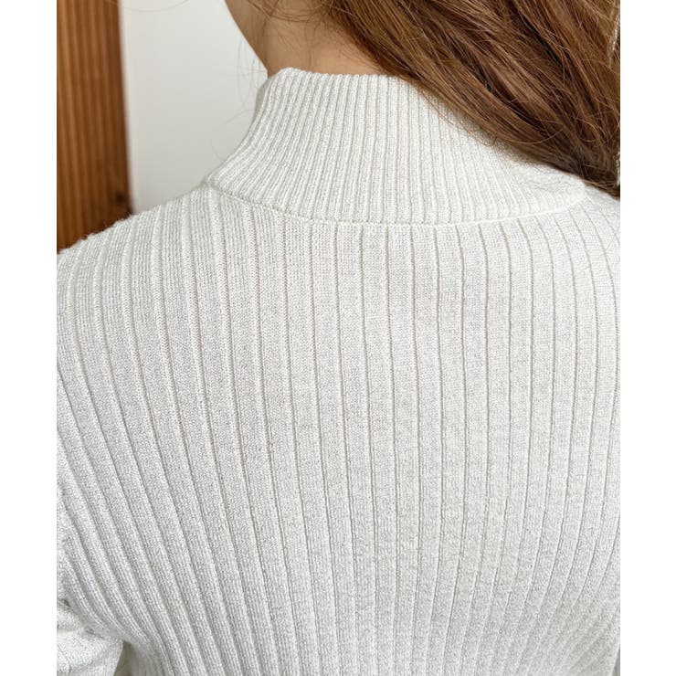 ボトルネックラメニットプルオーバ 12G | moment+ | 詳細画像20 