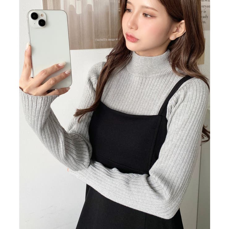 ボトルネックラメニットプルオーバ 12G | moment+ | 詳細画像59 