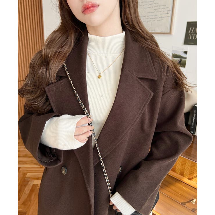 パールハイネックリブニットプルオーバー | moment+ | 詳細画像21 