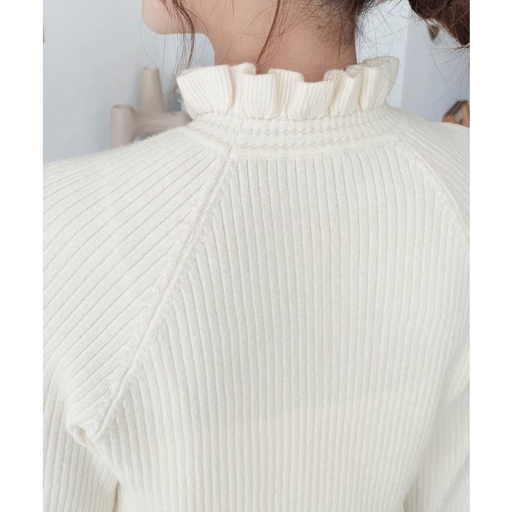 キャンディスリーブリブニットプルオーバー | moment+ | 詳細画像16 