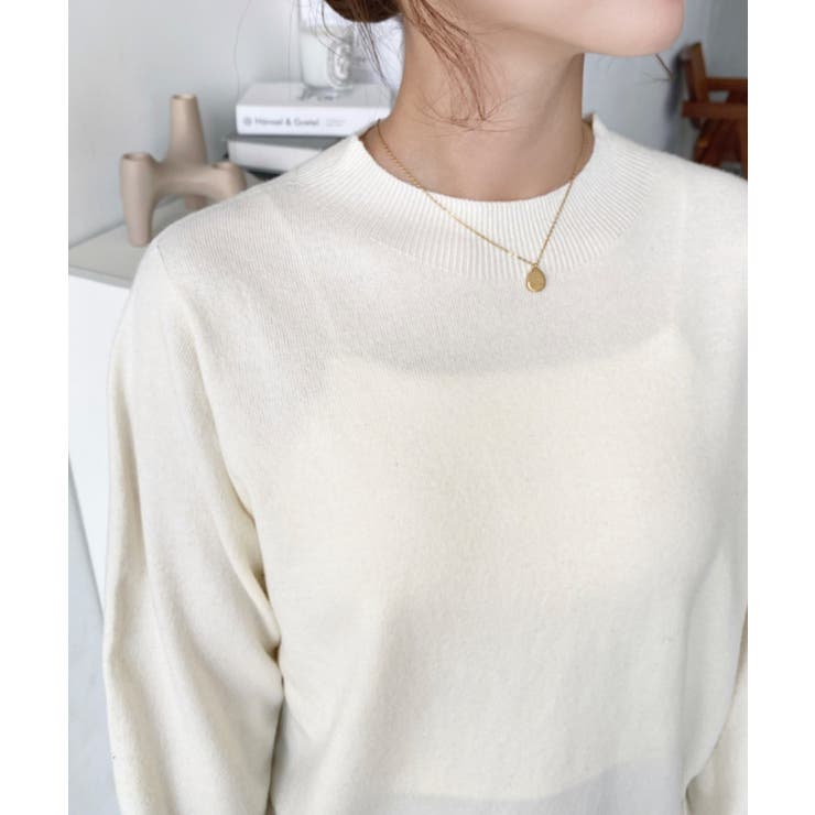 選べるネックデザイン。ホールガーメントニットプルオーバー | moment+ | 詳細画像12 