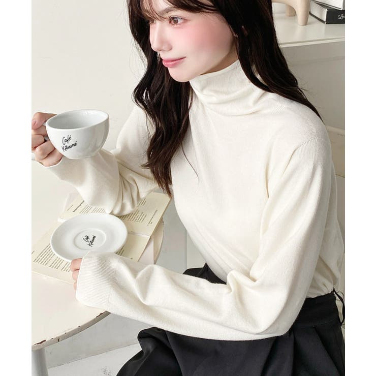 選べるネックデザイン。ホールガーメントニットプルオーバー | moment+ | 詳細画像13 