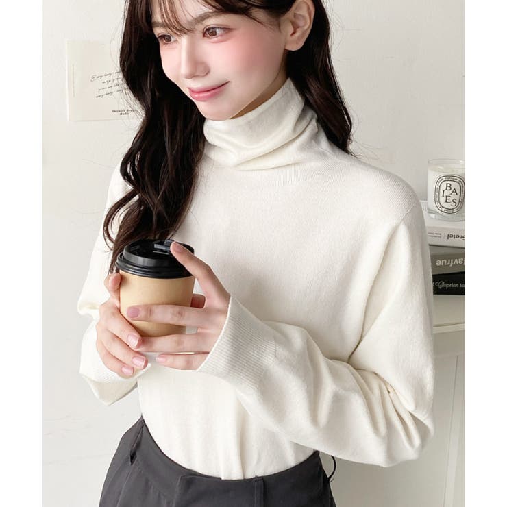 選べるネックデザイン。ホールガーメントニットプルオーバー | moment+ | 詳細画像14 