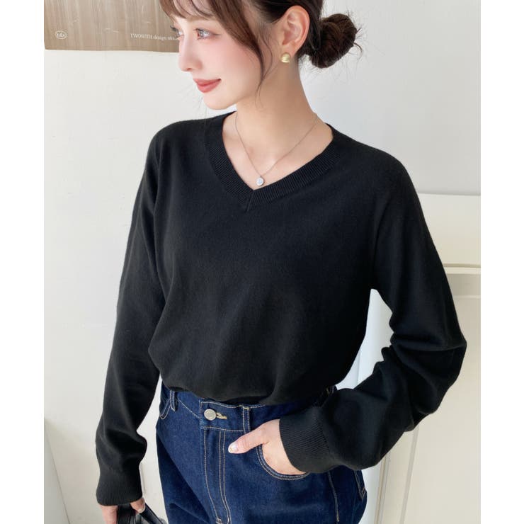 選べるネックデザイン。ホールガーメントニットプルオーバー | moment+ | 詳細画像16 