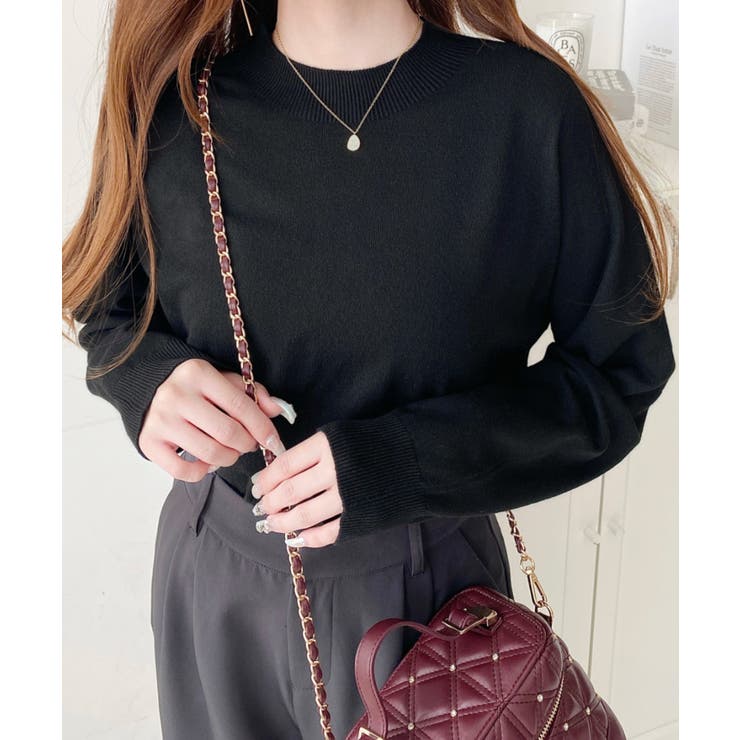 選べるネックデザイン。ホールガーメントニットプルオーバー | moment+ | 詳細画像24 