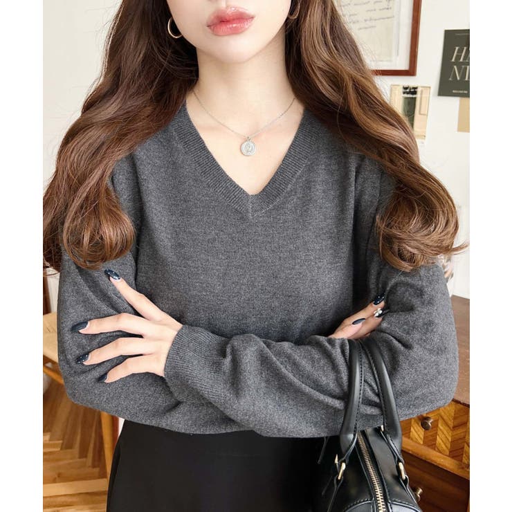 選べるネックデザイン。ホールガーメントニットプルオーバー | moment+ | 詳細画像29 