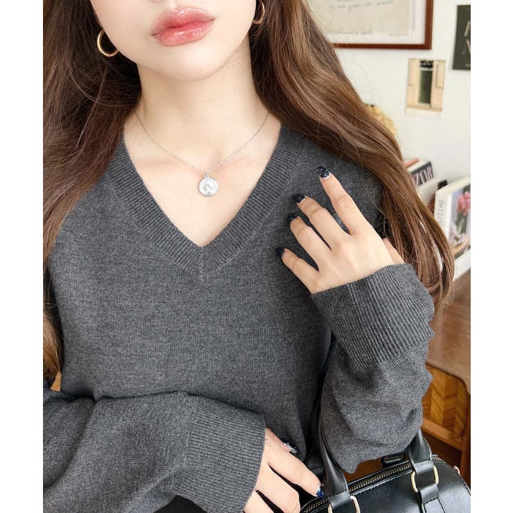 選べるネックデザイン。ホールガーメントニットプルオーバー | moment+ | 詳細画像31 