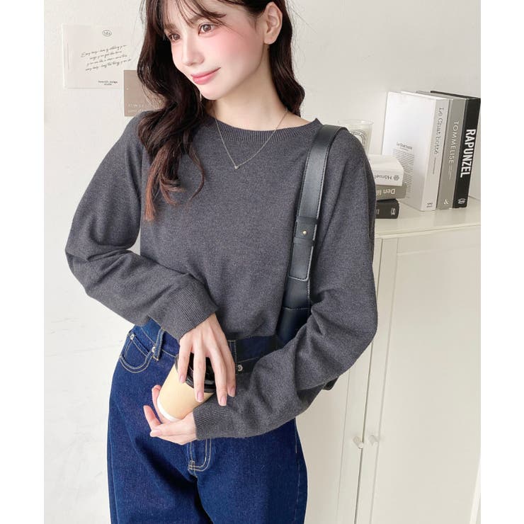 選べるネックデザイン。ホールガーメントニットプルオーバー | moment+ | 詳細画像33 