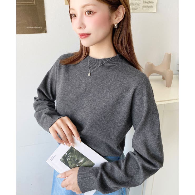 選べるネックデザイン。ホールガーメントニットプルオーバー | moment+ | 詳細画像35 