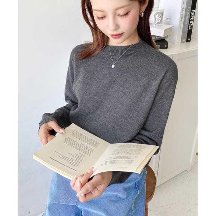 選べるネックデザイン。ホールガーメントニットプルオーバー | moment+ | 詳細画像36 